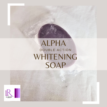 Alpha-double-action-whitening-soap-lereine-cosmetics-whitening soap-hyperpigmentation-dark marks-discoloration